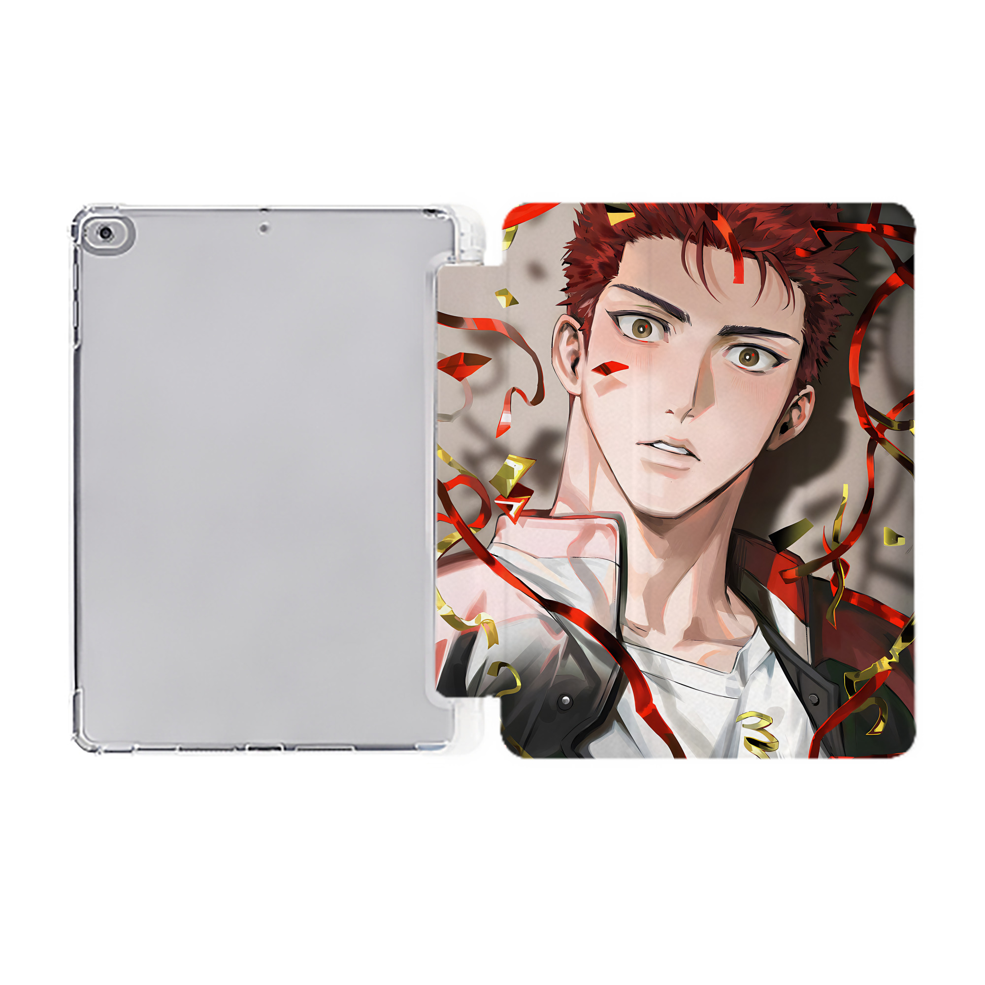 （画像用） SLAM DUNK／スラムダンク IPad ケース ペン収納付き 三つ折りスタンド PUレザー×シリコン 対応機種9.5/10.5/10.9インチ